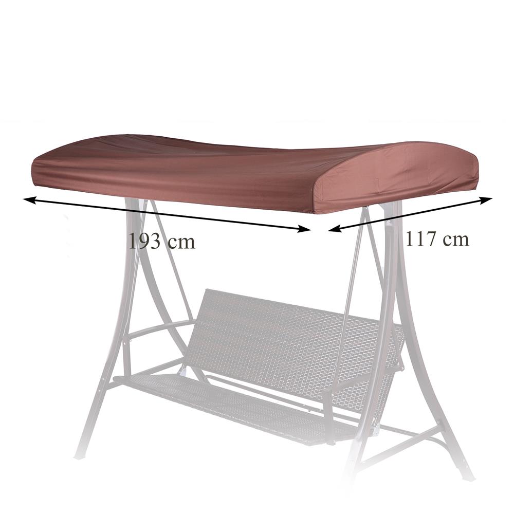 ผ้าหลังคาชิงช้า SPRING  POLY 3 ที่นั่ง สีน้ำตาล