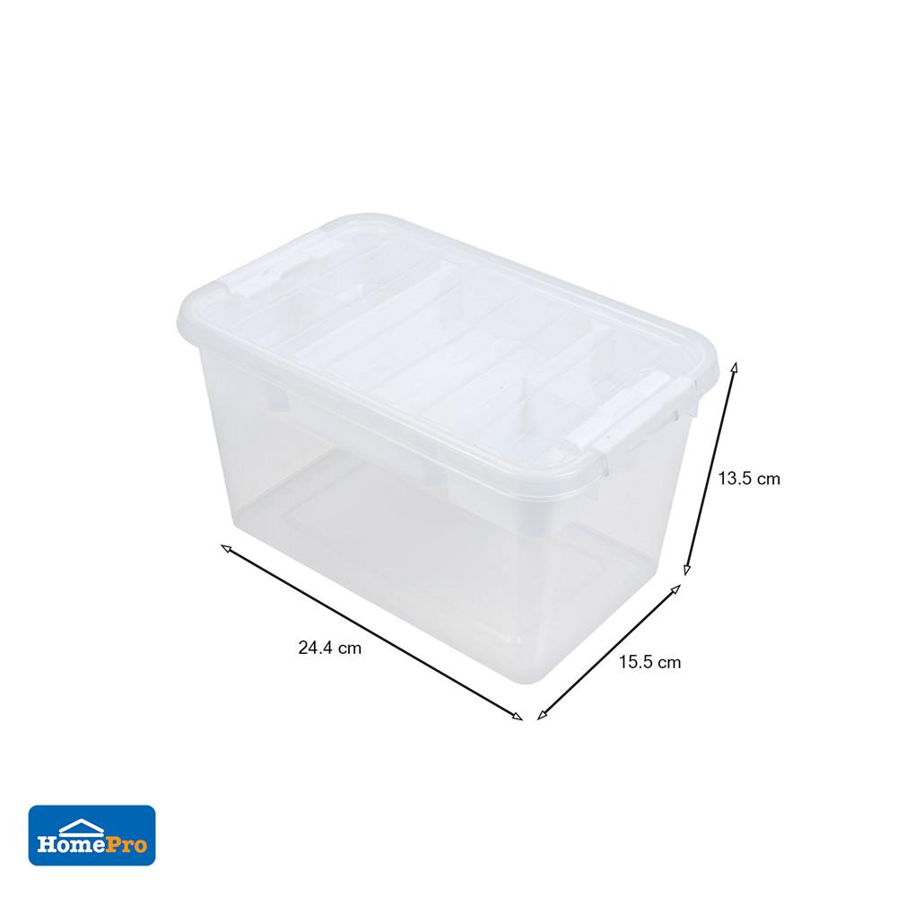 กล่องล็อกพร้อมถาด STACKO 59340 15.5x24.4x13.5 ซม.