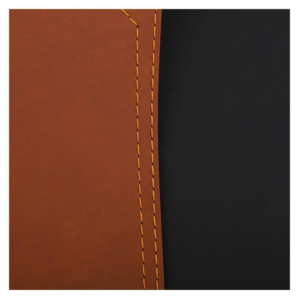 แผ่นรองจาน KAN LEATHER CO-009T สีน้ำตาลอ่อน