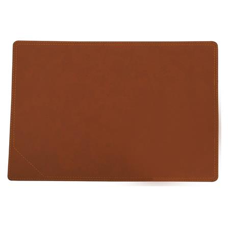 แผ่นรองจาน KAN LEATHER CO-009T สีน้ำตาลอ่อน
