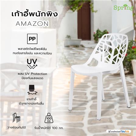 เก้าอี้พนักพิง SPRING AMAZON สีขาว_5
