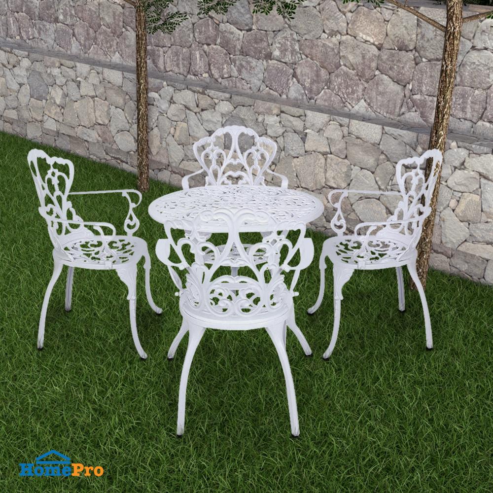 ชุดสนามอัลลอยด์ 4 ที่นั่ง SPRING VICTORIA สีขาว