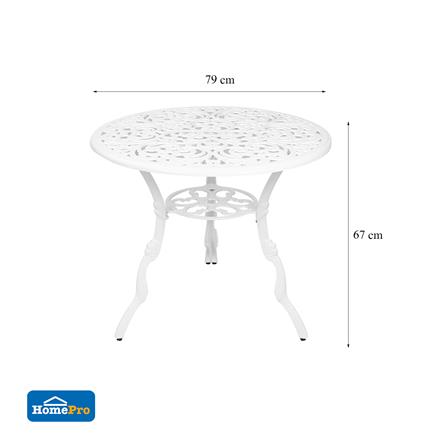 ชุดสนามอัลลอยด์ 4 ที่นั่ง SPRING VICTORIA สีขาว_7