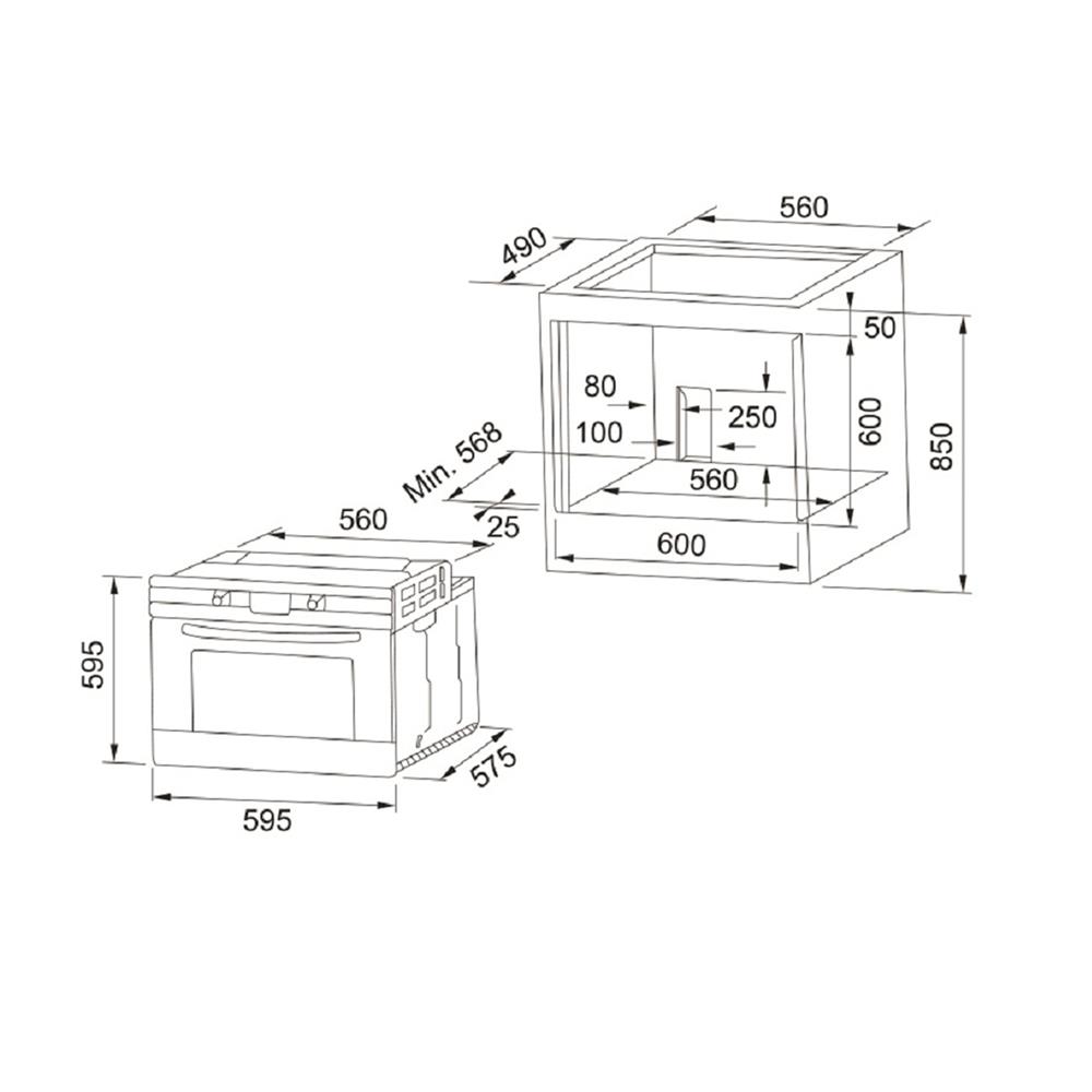 ไมโครเวฟฝัง+เตาอบฝัง FRANKE FO4001296M+FMWO25NHI