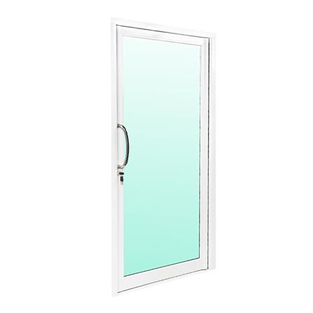 ประตูบานสวิงเดี่ยว อะลูมิเนียม LYNN PRIME 100x205 ซม. สีขาว_2