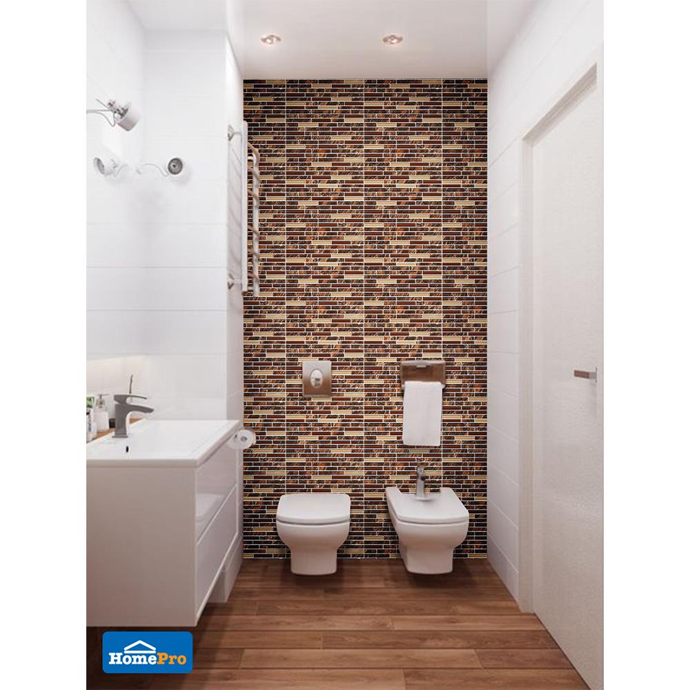 โมเสคแก้ว 30x30 ซม. เพ็ดดร้า น้ำตาล