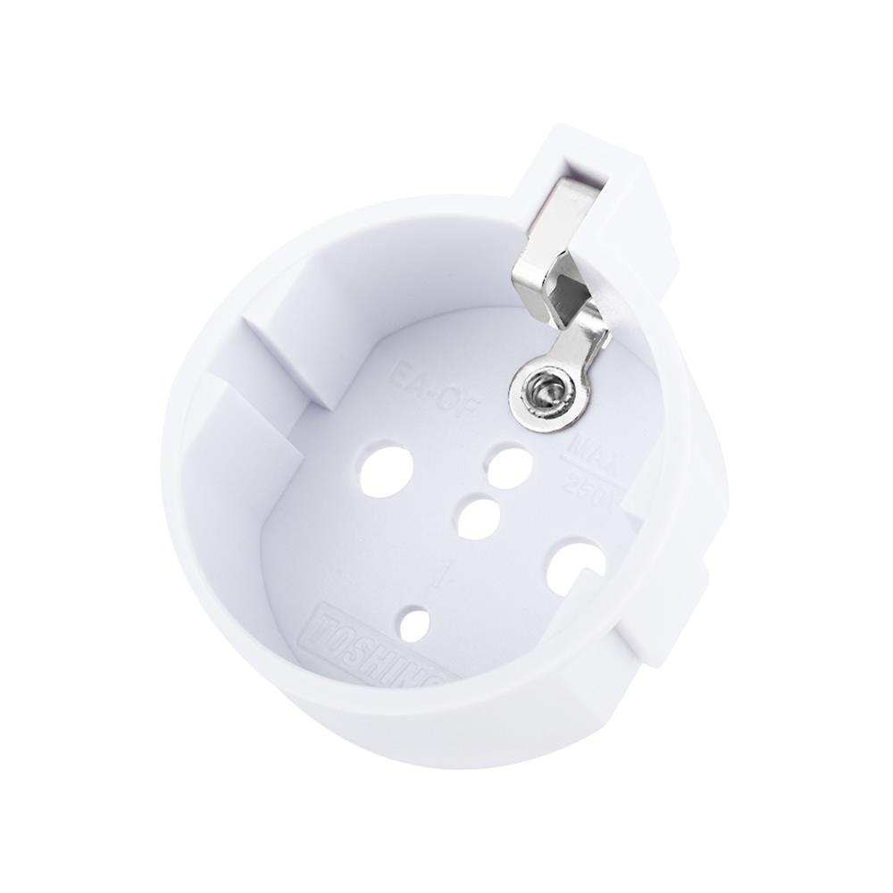 ปลั๊กแปลง 1 ขากราวด์ TOSHINO EA 3500 วัตต์ สีขาว