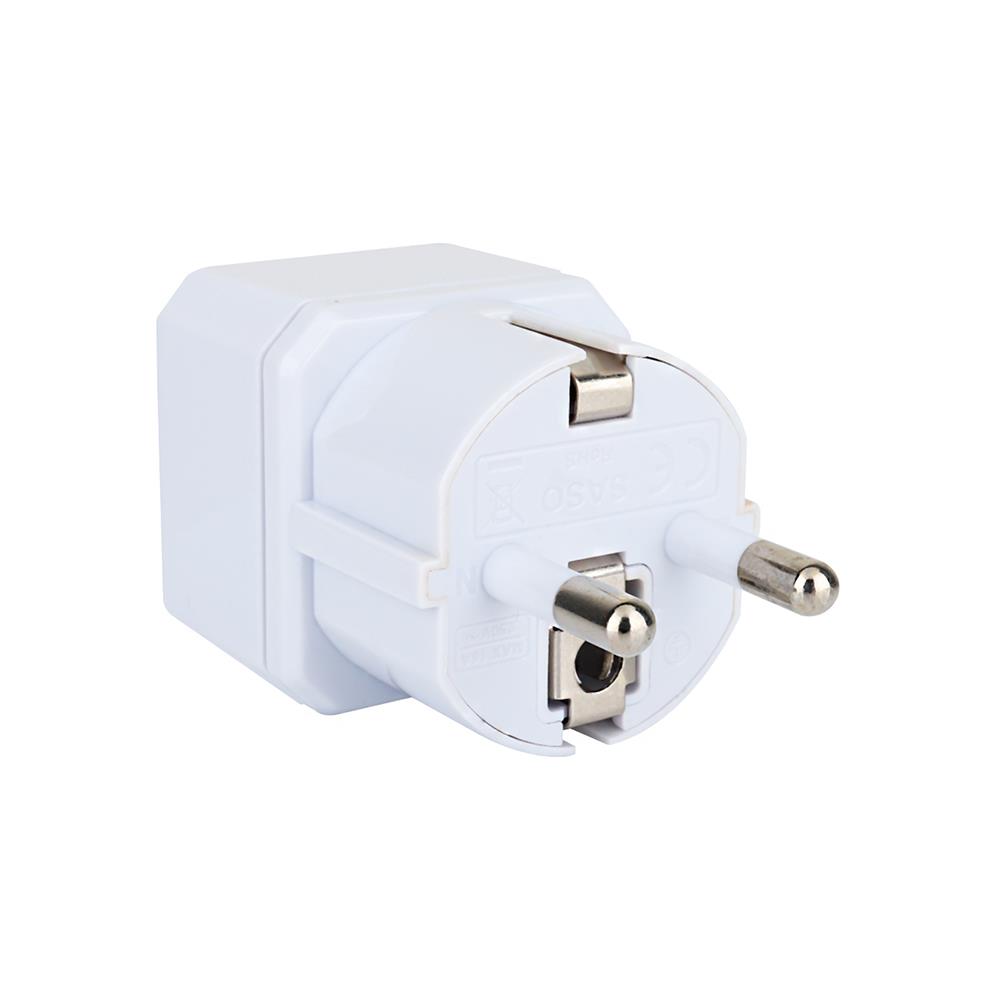 ปลั๊กแปลง 2 ขากลม TOSHINO EA 3500 วัตต์ สีขาว