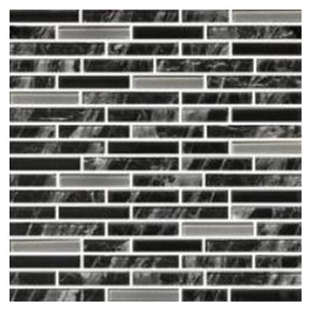 โมเสคแก้ว 30x30 ซม. เพ็ดดร้า ดำ_0