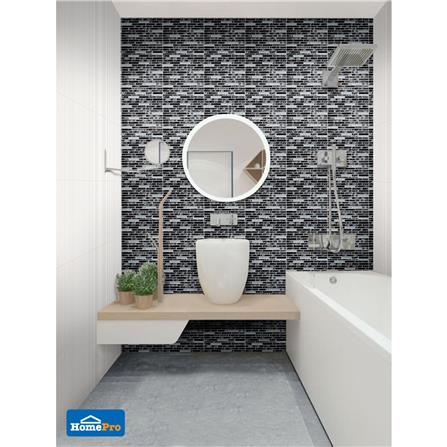 โมเสคแก้ว 30x30 ซม. เพ็ดดร้า ดำ_1