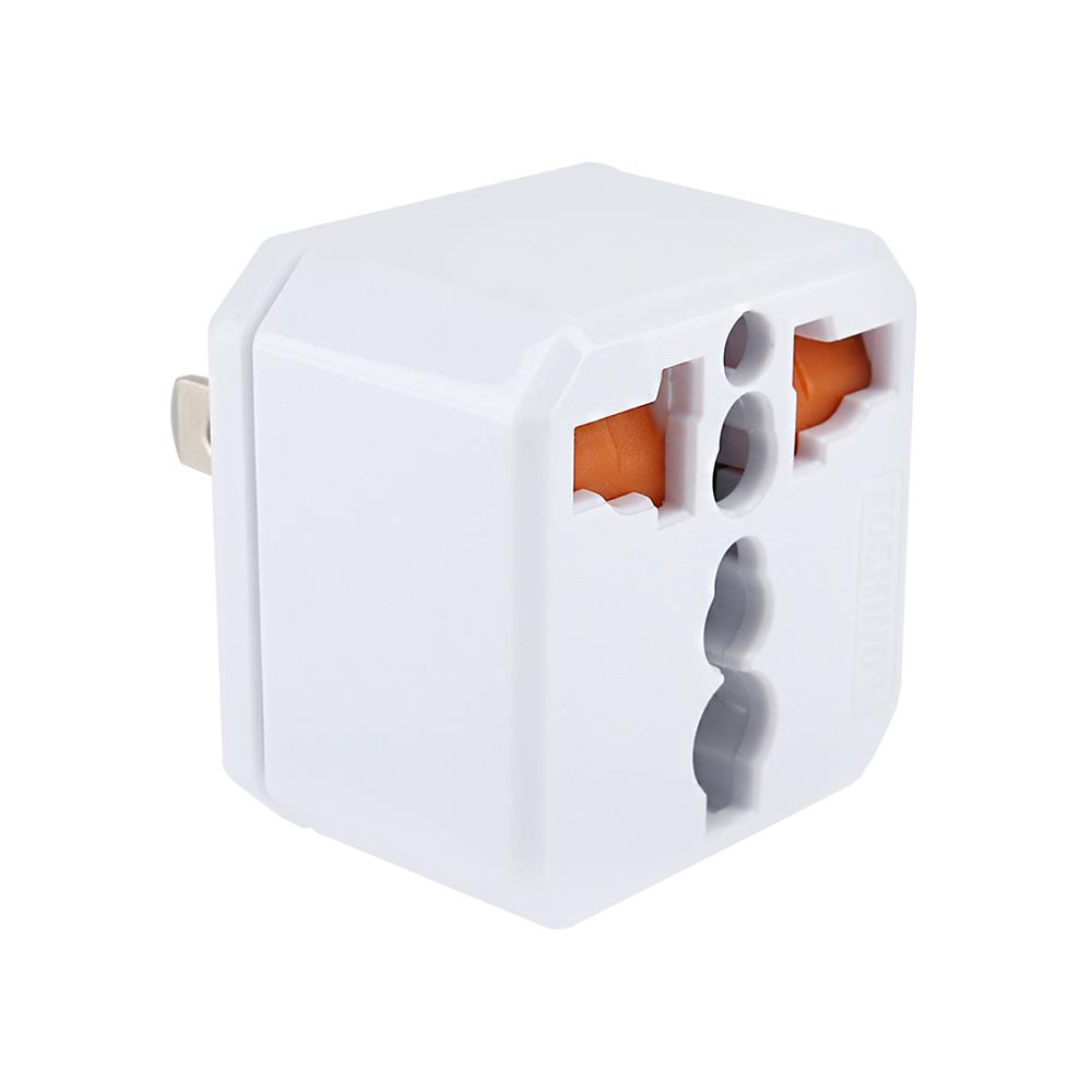 ปลั๊กแปลง 2 ขาแบน TOSHINO EA 3500 วัตต์ สีขาว