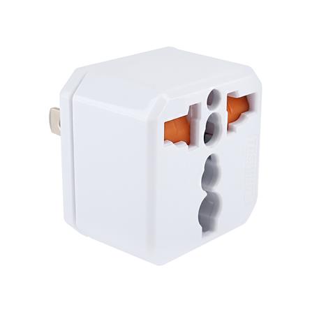 ปลั๊กแปลง 2 ขาแบน TOSHINO EA 3500 วัตต์ สีขาว_1