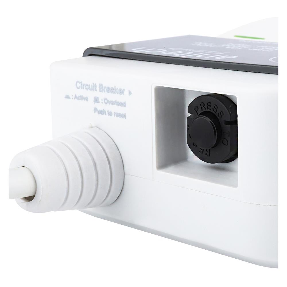 รางปลั๊กไฟ 4 ช่อง 1 สวิตซ์ 2 USB ANITECH H624 3 ม.