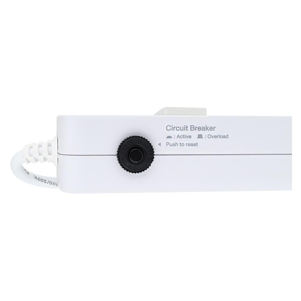 รางปลั๊กไฟ 4 ช่อง 2 สวิตซ์ ANITECH H654 5 ม.