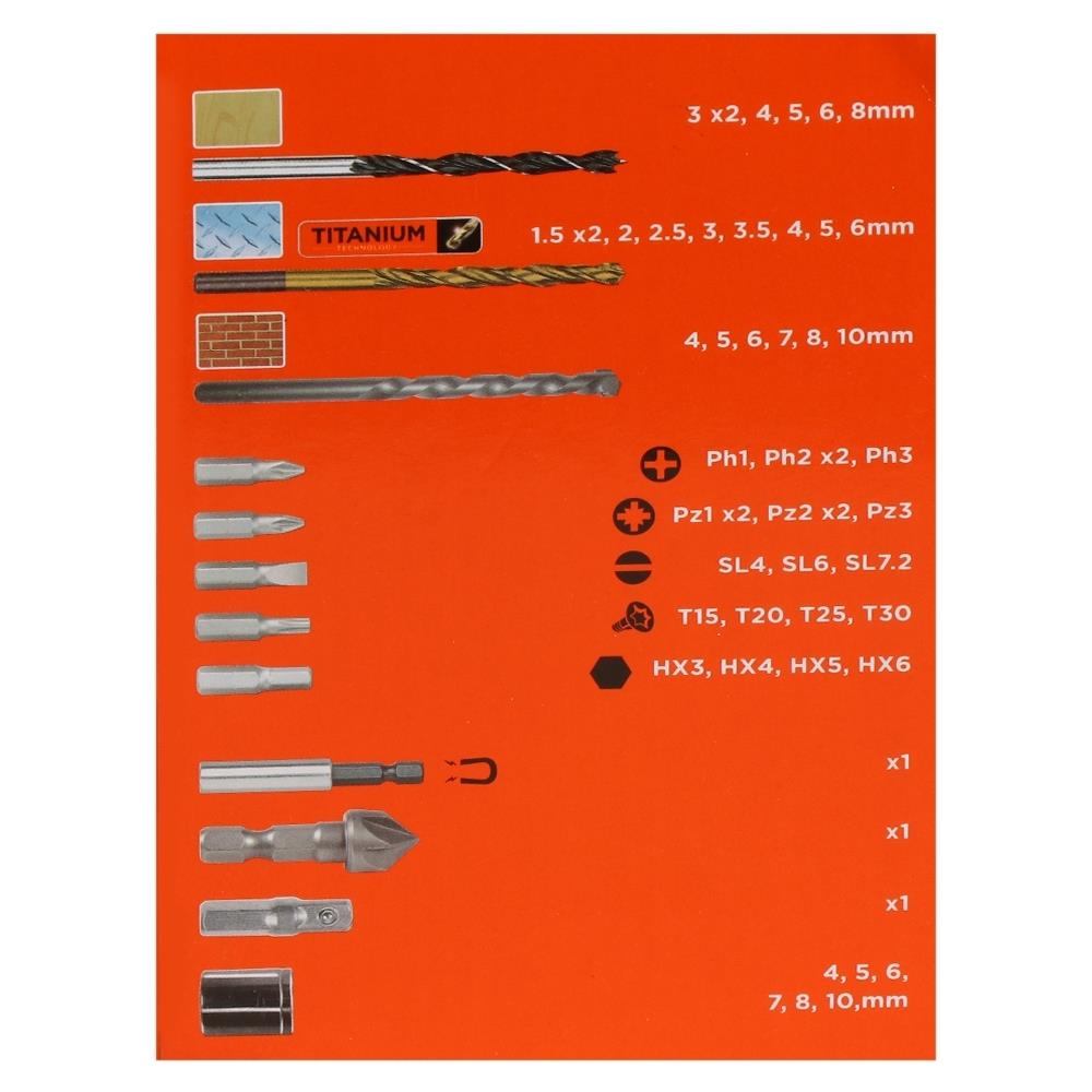 ชุดดอกสว่าน BLACK&DECKER A7188 XJ 50 ชิ้น