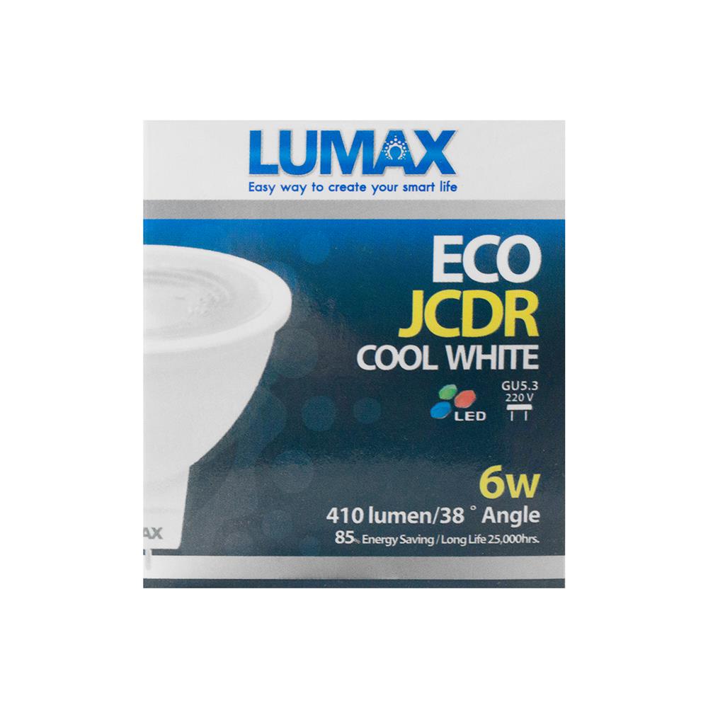หลอด LED MR16 ECOJCDR 6W CW GU5.3 LUMAX