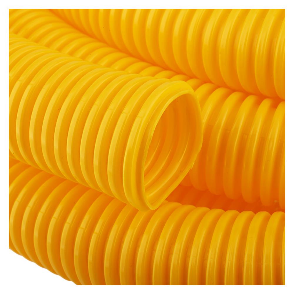 ท่ออ่อนลายลูกฟูก SCG 3/4 นิ้ว 5 เมตร สีเหลือง