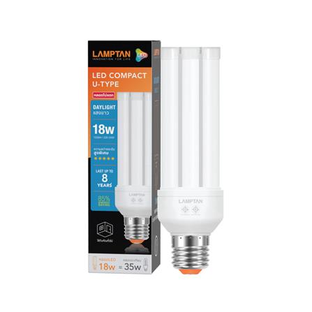 หลอด LED LAMPTAN COMPACT U-Type 18 วัตต์ DAYLIGHT E27_1