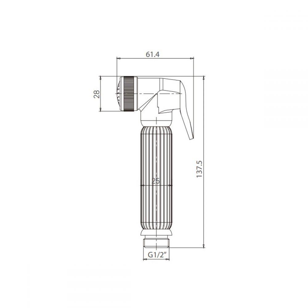 สายฉีดชำระครบชุด RASLAND RA 101031-GOLD
