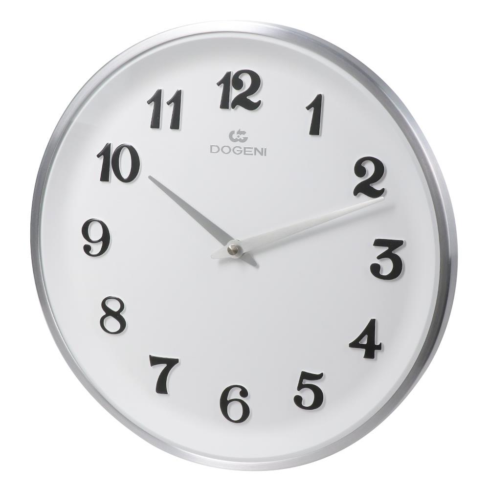 นาฬิกาแขวนอะลูมิเนียม DOGENI WNM012SL 12 นิ้ว สีสีเงิน