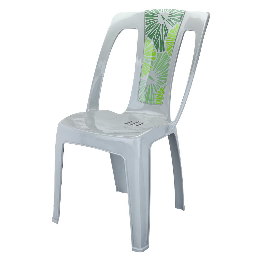 เก้าอี้พลาสติก SPRING LOTUS สีเทา