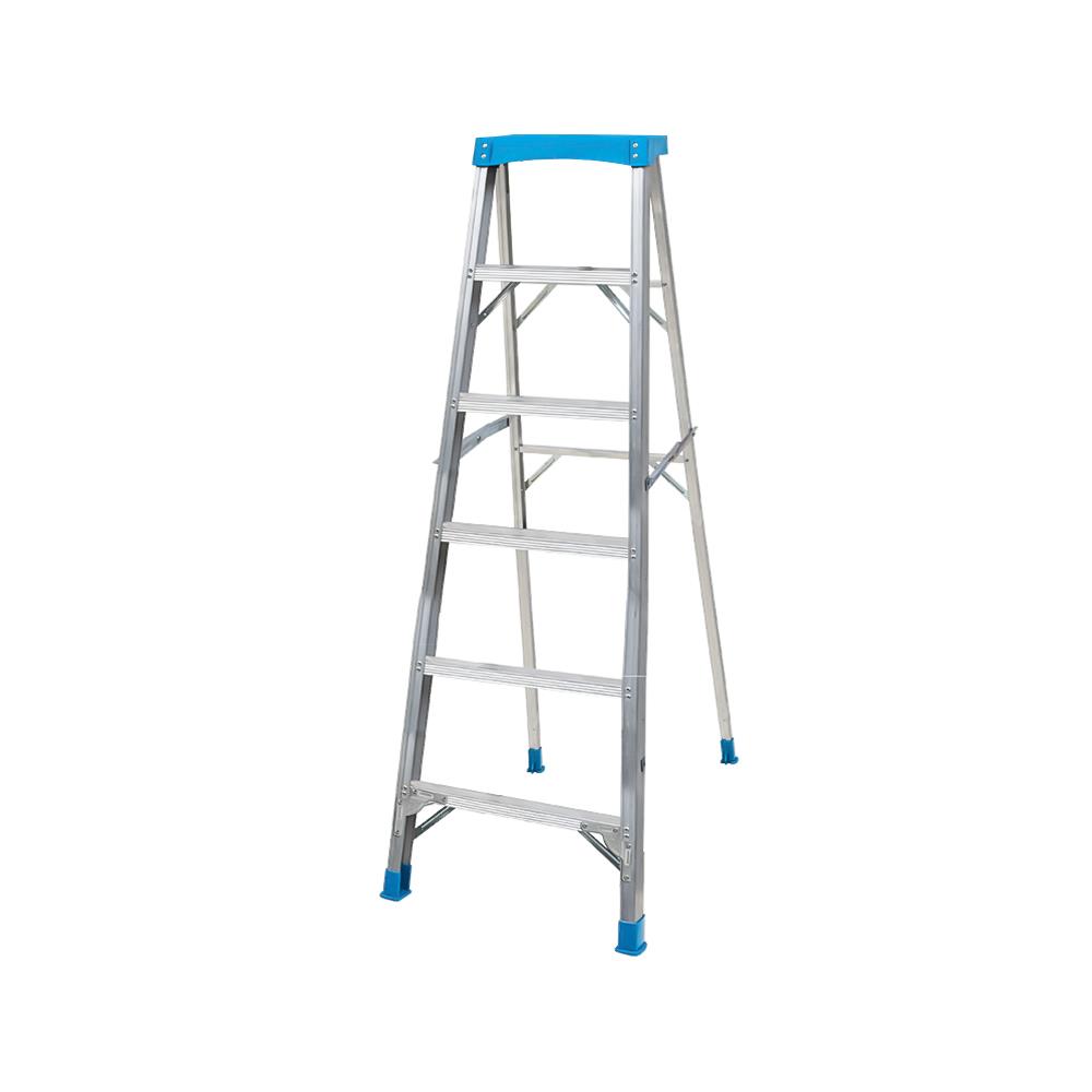 บันไดอะลูมิเนียม A มีถาดใส่อุปกรณ์ SANKI 6 ขั้น