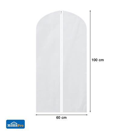 ถุงคลุมเสื้อครึ่งตัว PEVA ใส PLIM แพ็ก 3_4