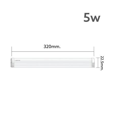 ชุดรางนีออน LED LAMPTAN GLOSS SLIM 5 วัตต์ WARM WHITE_4