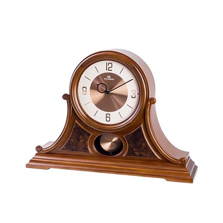 นาฬิกาตั้งโต๊ะไม้ DOGENI TCW005DB 20X14.5 นิ้ว สีน้ำตาล_1