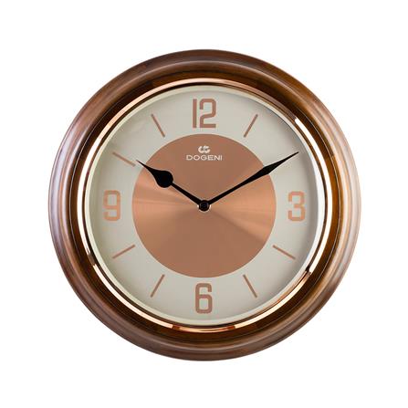 นาฬิกาแขวนไม้ DOGENI WNW002DB 12 นิ้ว สีน้ำตาล_0