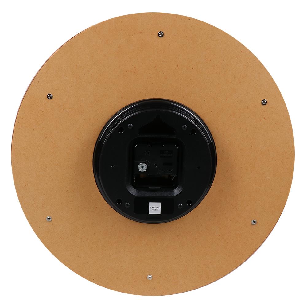 นาฬิกาแขวนผนังพลาสติก DOGENI ขนาด 14.5 นิ้ว สีทอง-สีน้ำเงิน