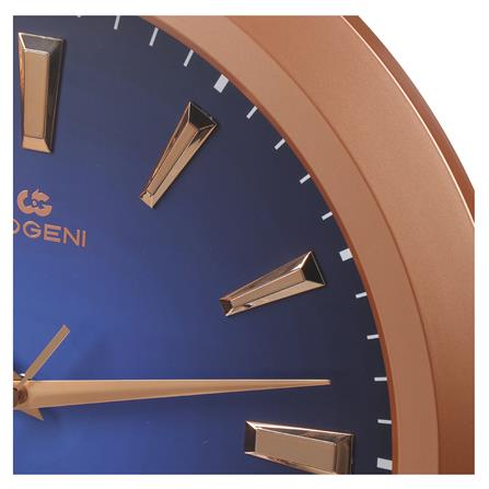 นาฬิกาแขวนผนังพลาสติก DOGENI ขนาด 14.5 นิ้ว สีทอง-สีน้ำเงิน_3