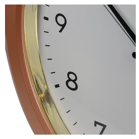 นาฬิกาแขวนผนังพลาสติก DOGENI 14.5นิ้ว สีทอ-งชมพู_3