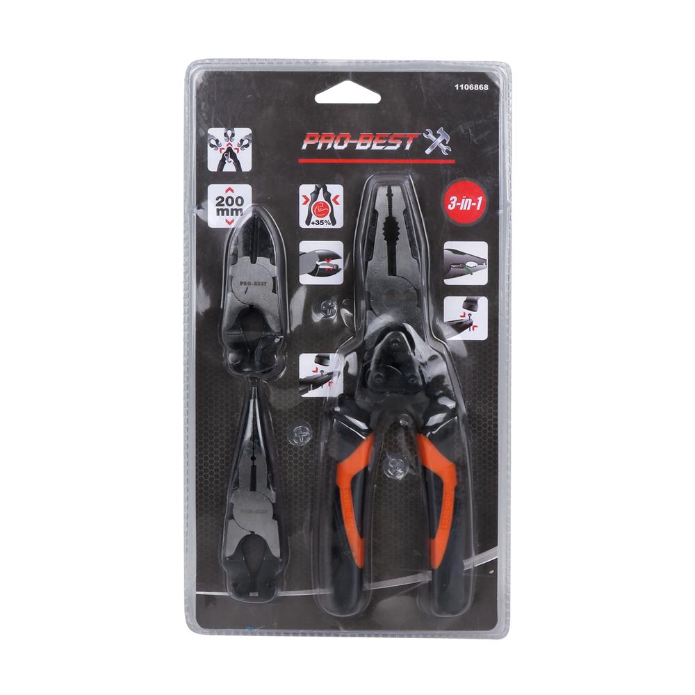 คีมคีมปากแหลม 3IN1 PROBEST