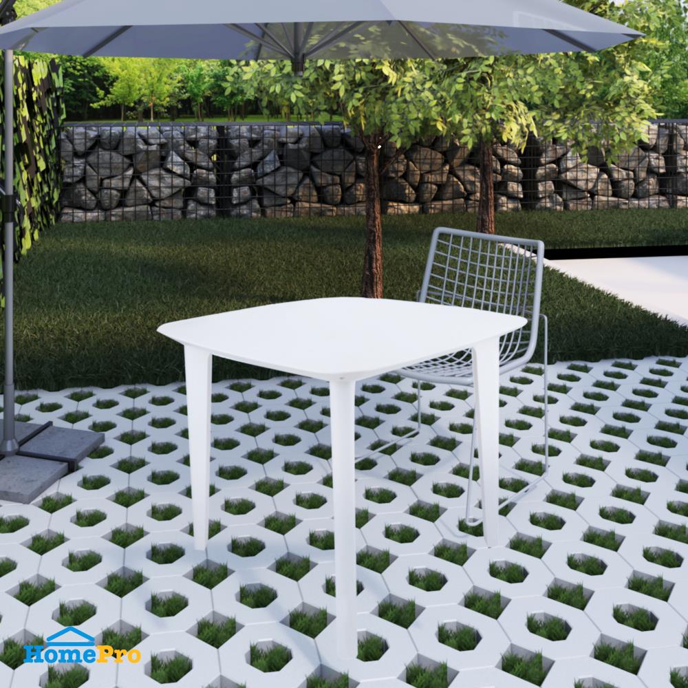 โต๊ะพลาสติก SPRING PP COTTON สีขาว