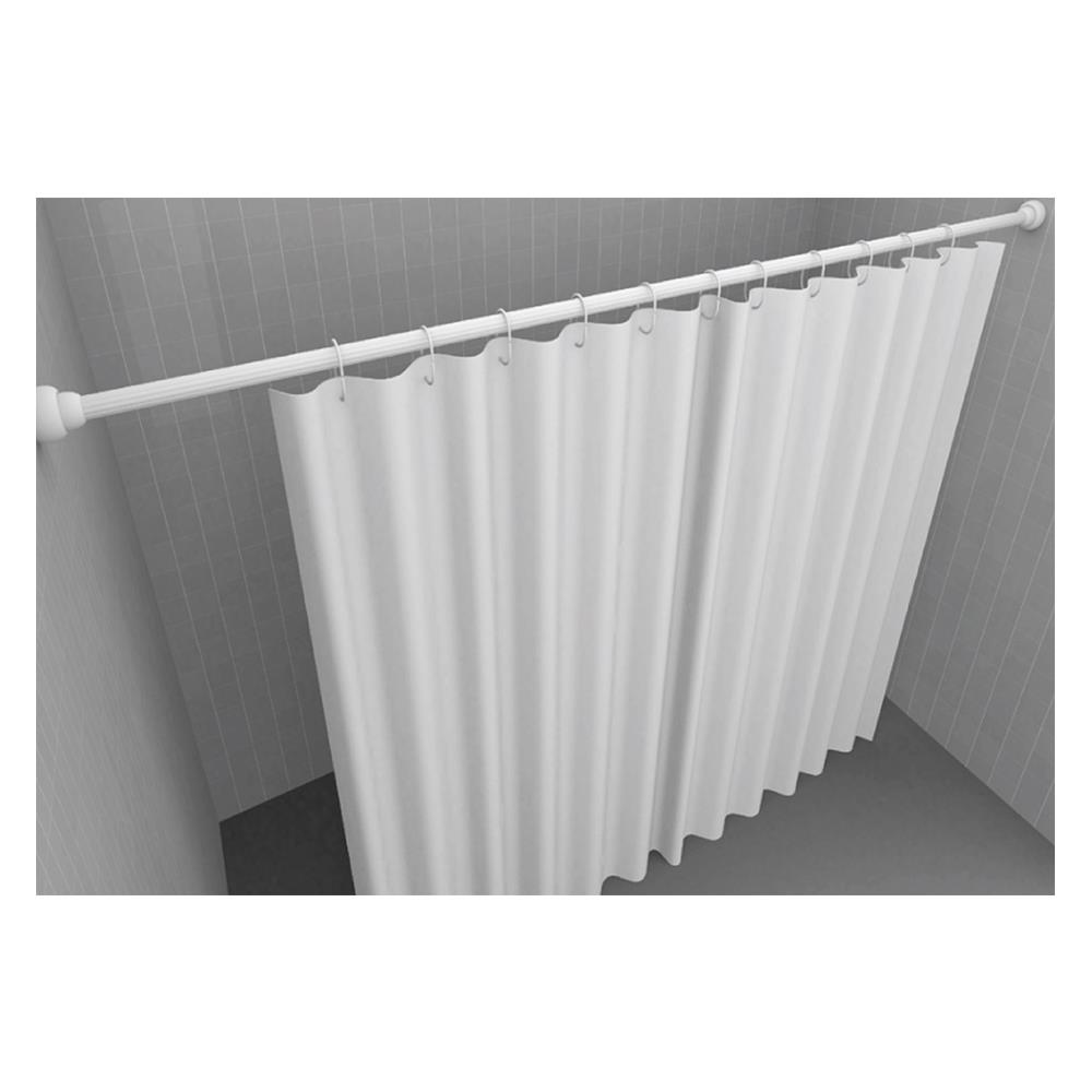 ราวม่านอะลูมิเนียม WSP T-3 160-300 ซม. สีขาว