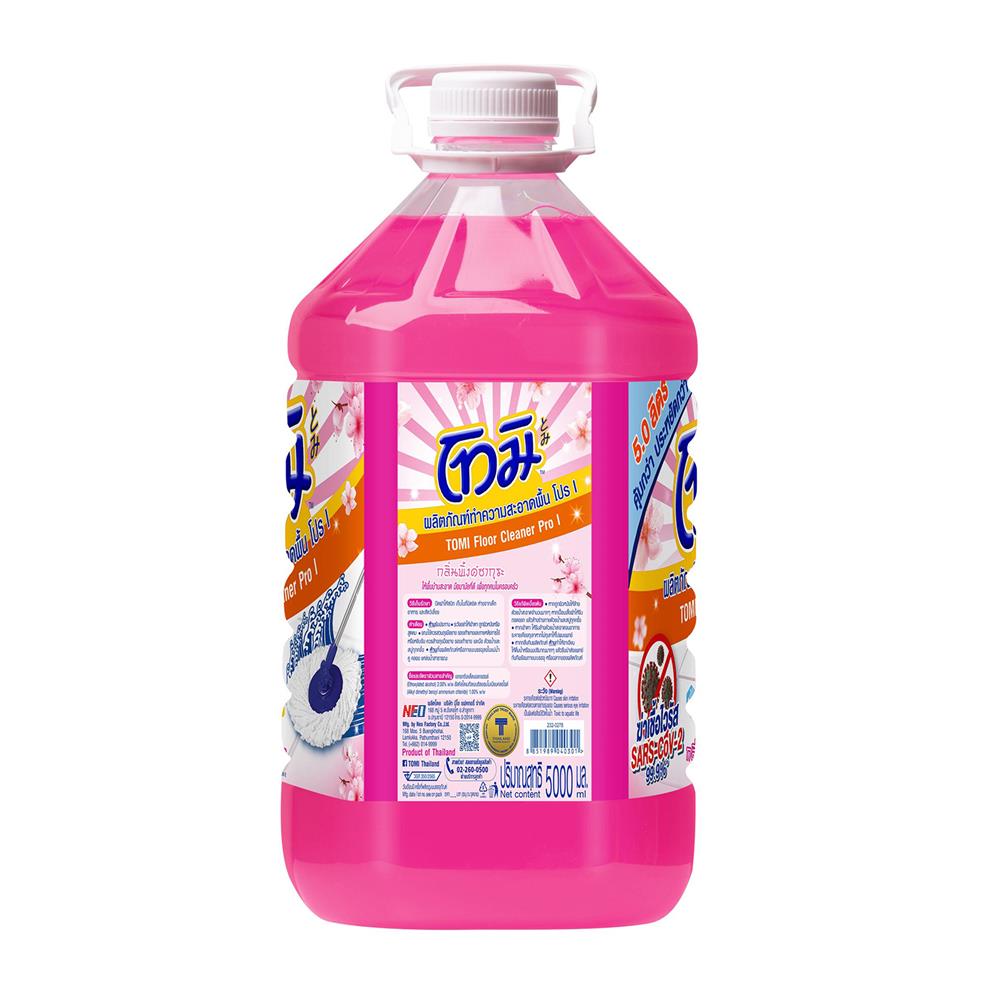 น้ำยาทำความสะอาดพื้น TOMI 5,000 มล. PINK SAKURA