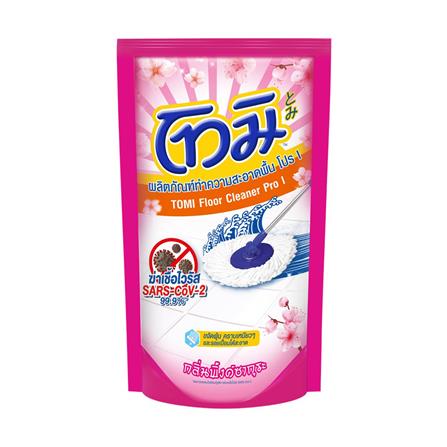 รีฟิลน้ำยาถูพื้น TOMI 600 มล. พิ้งค์ซากุระ