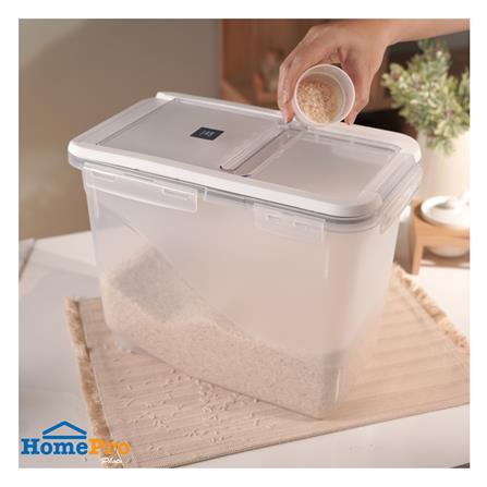 ถังข้าวสารพลาสติก 12 กก. ฝาสไลด์ KECH_3