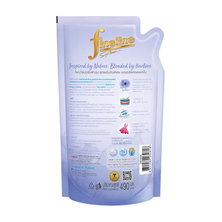 รีฟิลน้ำยาปรับผ้านุ่ม FINELINE 490ml WATER HARMONY_1