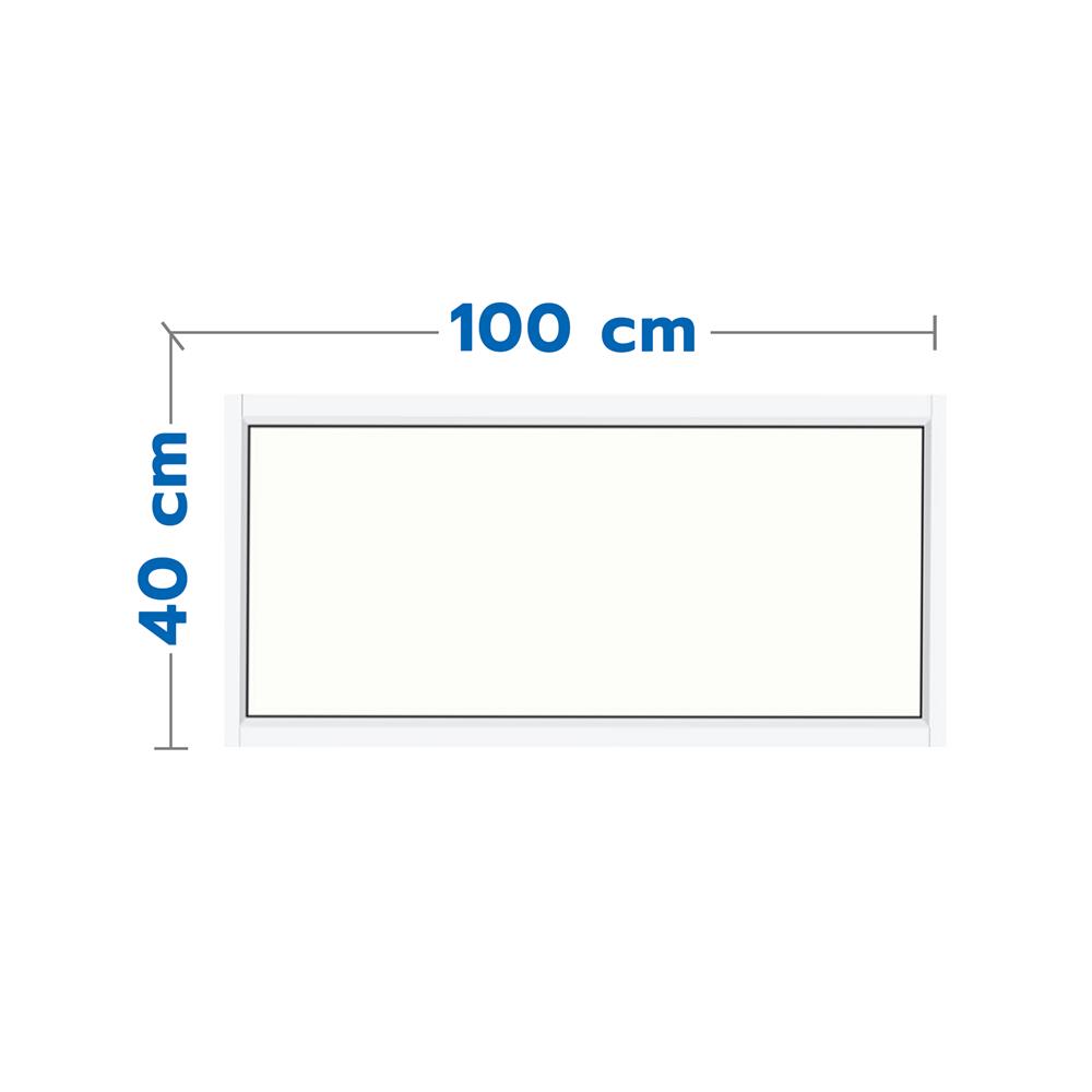 ช่องแสง อะลูมิเนียม LYNN PRIME 100x40 ซม. สีขาว