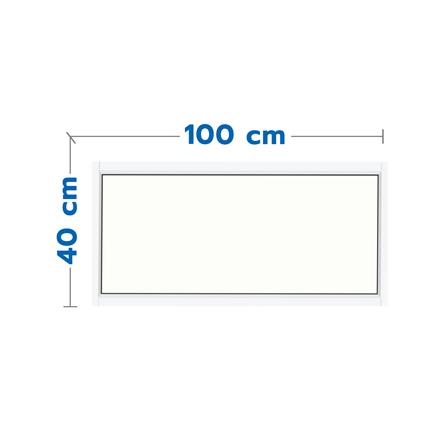 ช่องแสง อะลูมิเนียม LYNN PRIME 100x40 ซม. สีขาว