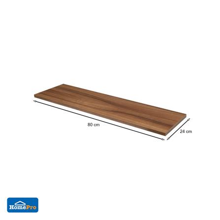 แผ่นชั้นไม้เมลามีน STACKO 80x24x1.6 ซม. สีน้ำตาล_4