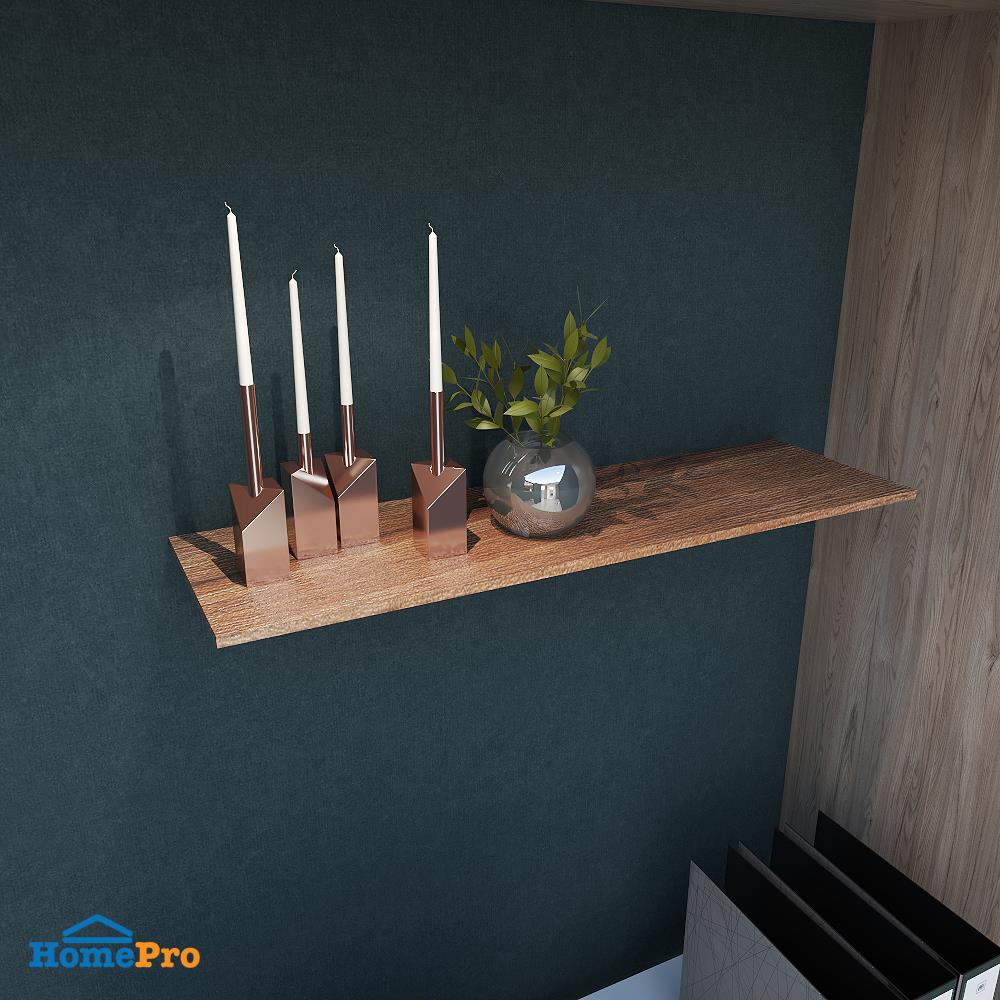 แผ่นชั้นไม้เมลามีน STACKO 120x24x1.6 ซม. สีน้ำตาล