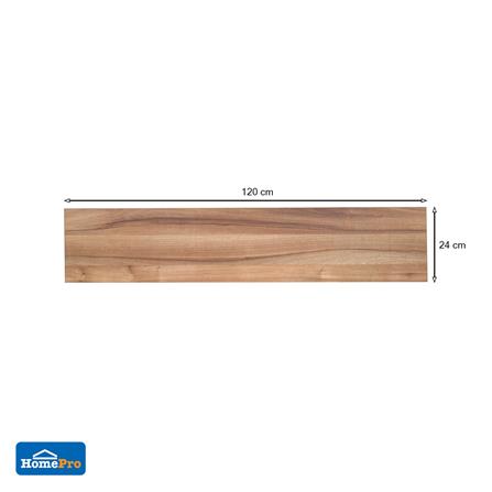 แผ่นชั้นไม้เมลามีน STACKO 120x24x1.6 ซม. สีน้ำตาล_5