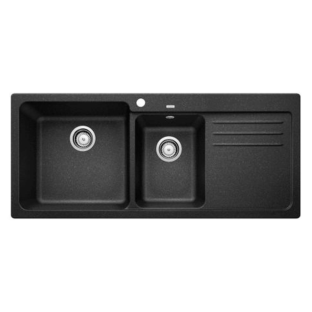 ซิงค์ฝัง 2หลุม 1ที่พัก BLANCO NAYA 8 495.39.140 สีถ่าน