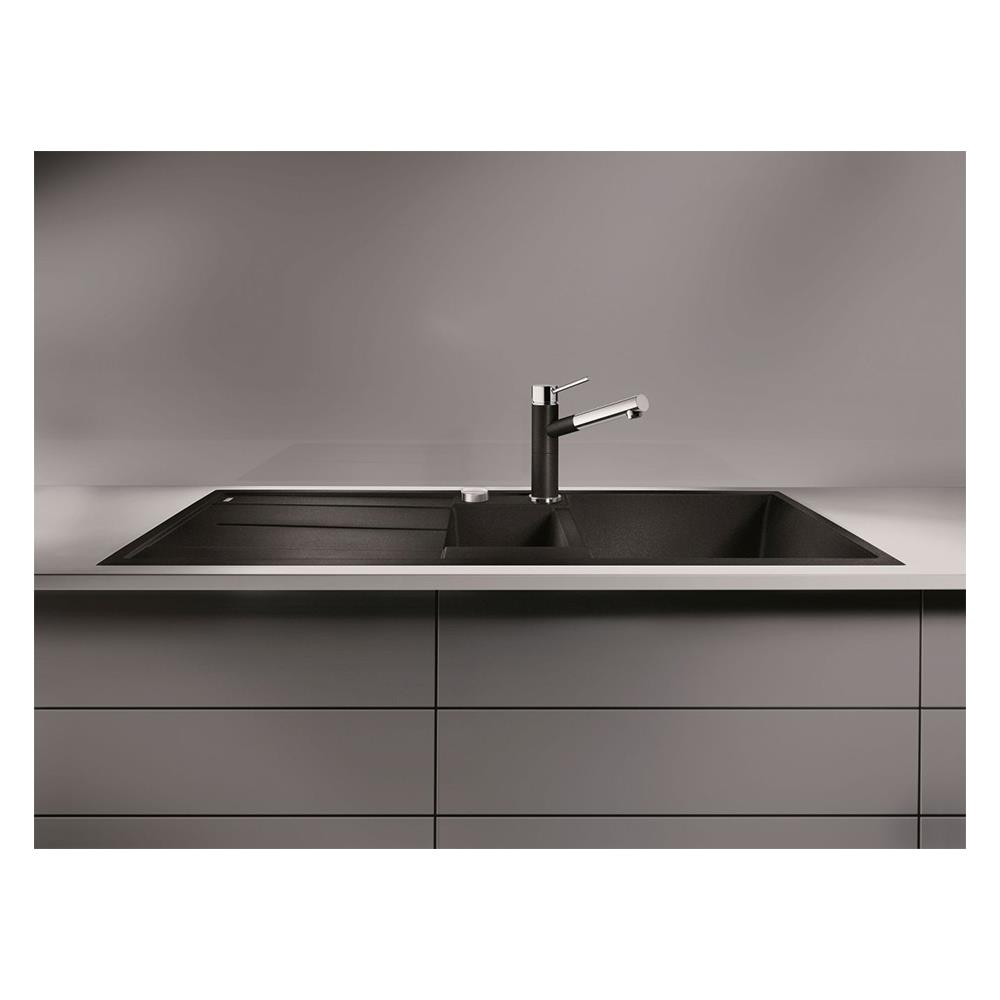 ซิงค์ฝัง 2หลุม 1ที่พัก BLANCO NAYA 8 495.39.140 สีถ่าน