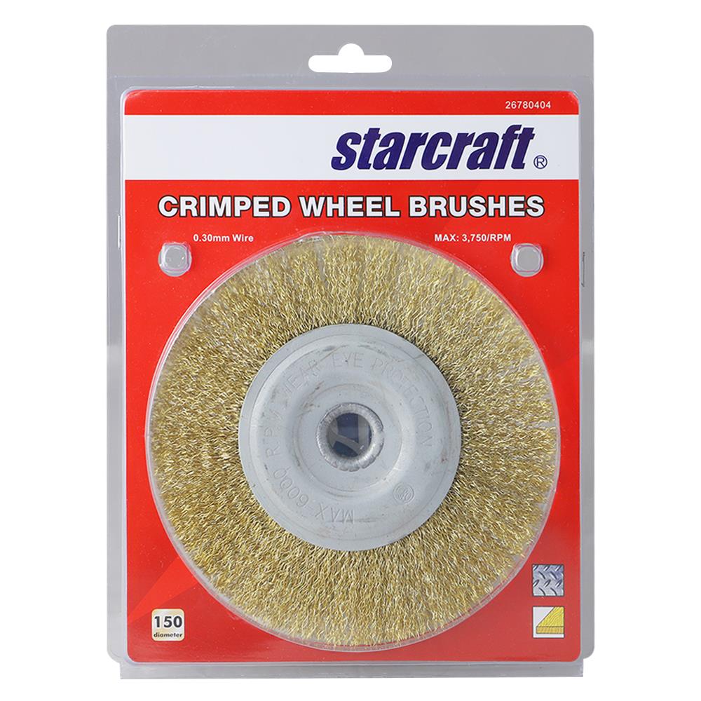 แปรงลวดกลมขัดเหล็ก STARCRAFT 150x13x35 มม.