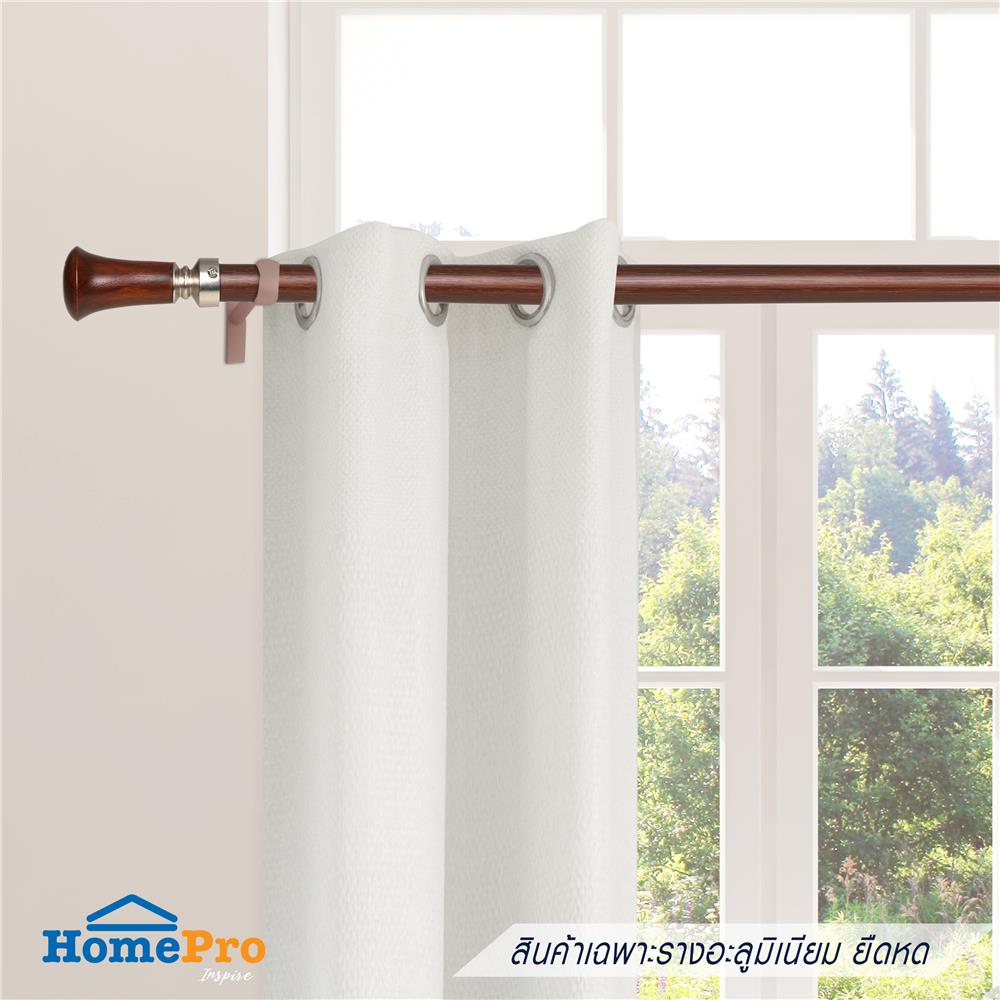 รางอะลูมิเนียม ยืดหด HOME LIVING STYLE LOREEN 110-200 ซม. สีโอ๊ค