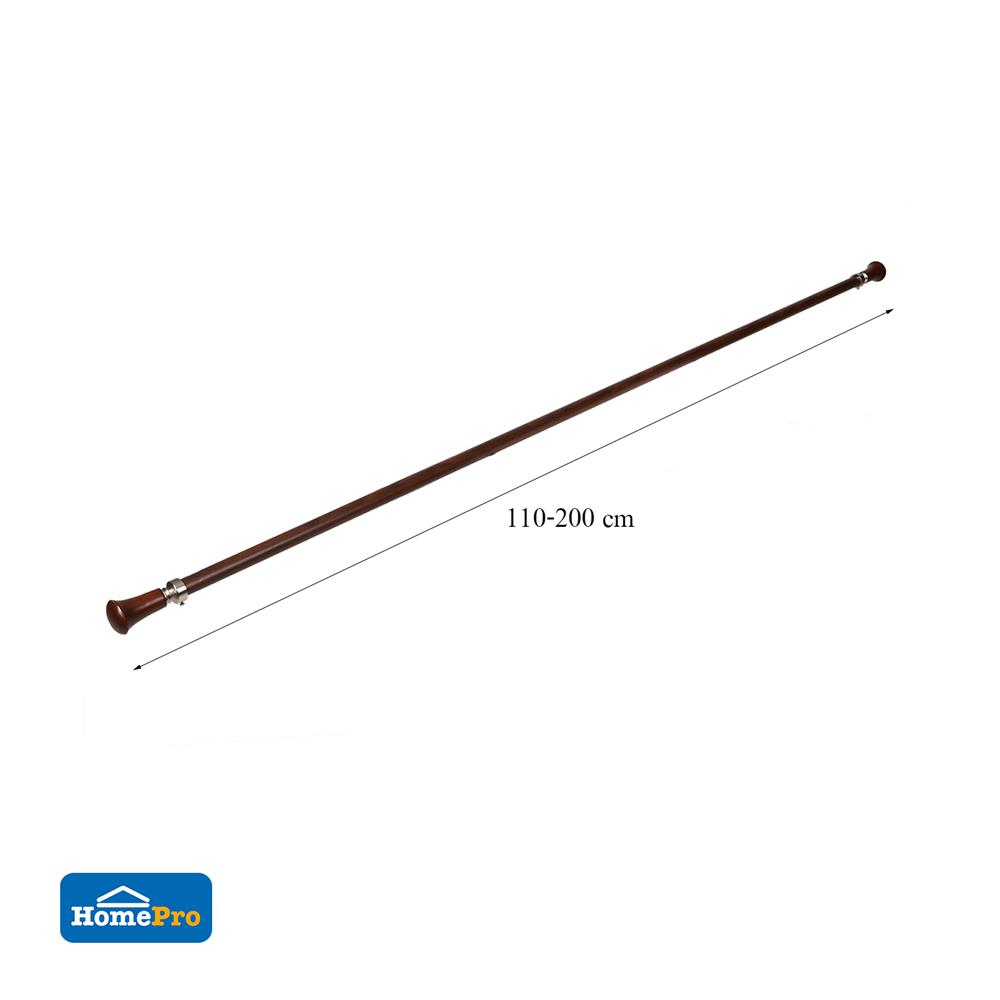 รางอะลูมิเนียม ยืดหด HOME LIVING STYLE LOREEN 110-200 ซม. สีโอ๊ค